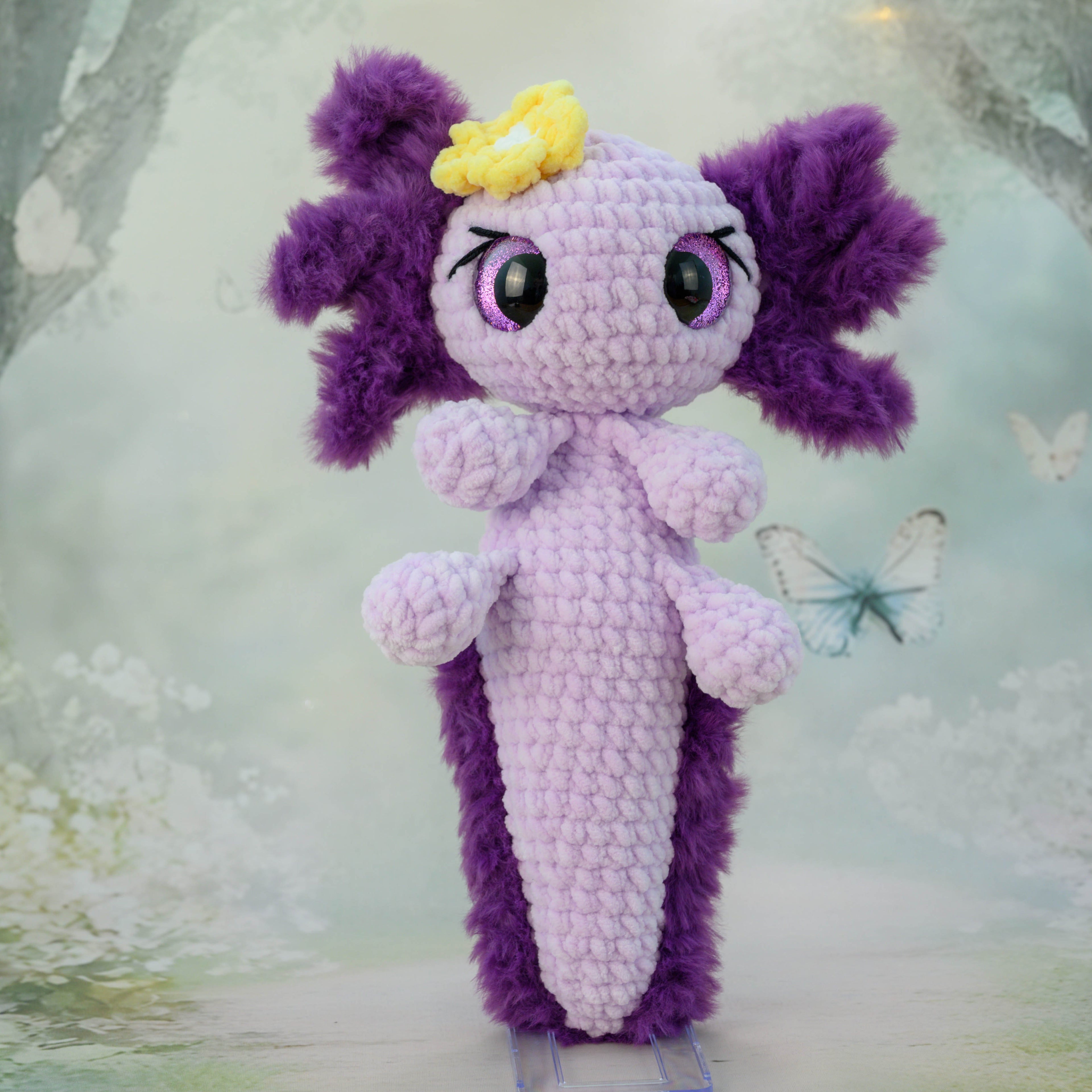 Ryn das Axolotl - lila