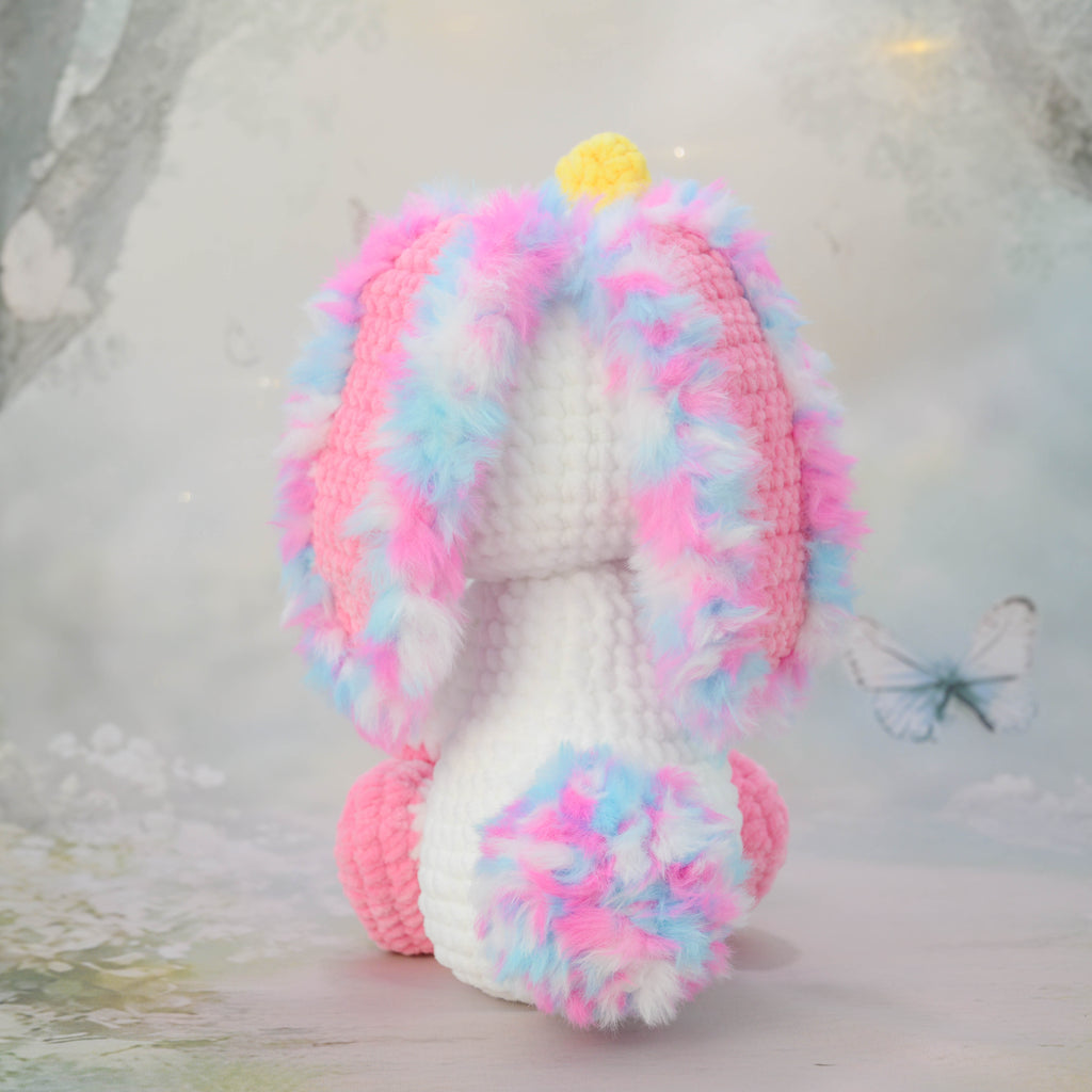 Ruby das Häschen - weiß/Regenbogen